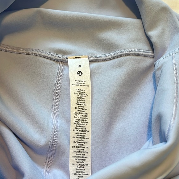Lululemon Align High-Rise Pant 25" Double lined | Pastel Blue | size 10 - Picture 5 of 6